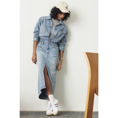 Levi's Denim Midi Shirt Dress Taglia: W27 | Abiti in T-Shirt Outlet | Donna