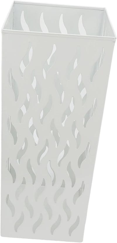 Stijlvolle metalen parapluhouder voor binnen, praktische opberger voor regenparaplu's, organizer voor thuis en op kantoor, wit design