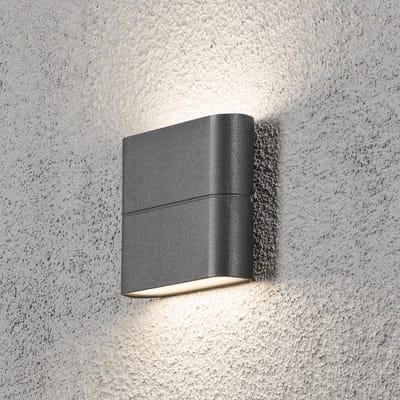 Konstsmide Chieri Spotlamp Buiten S - 2-lichts LED - 3000K - IP54 - Antraciet