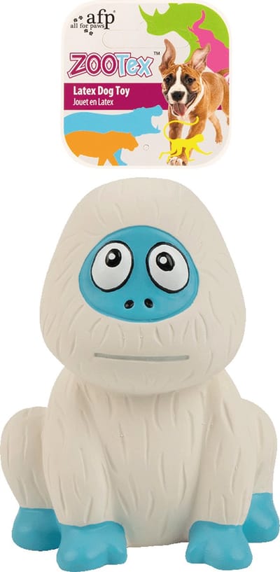 AFP Yolanda the Yeti - Hondenspeelgoed - ZooTex - Latex hondenspeeltje - Met Pieper - S - Yeti