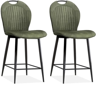 MX Sofa - Barstoel Capri - Olive (set van 2 stoelen)