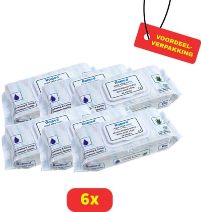 Romed Patiëntendoekjes met Aloë Vera | 6 x 64 doekjes | Voordeelverpakking!