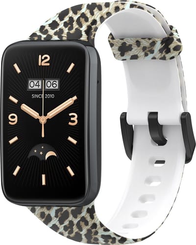 By Qubix - Siliconen bandje met print - Luipaard - Geschikt voor Xiaomi Smart Band 7 Pro / Mi Band 7 Pro bandje