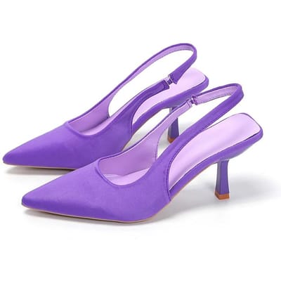 Vrouwen Strass Hoge Hakken Vrouw Pumps Hak Sandalen Mode Vrouwelijk Stiletto Slingback Pointe Bruiloften Bruids 40 purple
