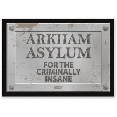 DC Comics Arkham Asylum Entrance Mat