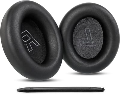 Dailygoods - Vervangende oorkussens oorkussens compatibel met HyperX Cloud Mix 2 dubbele draadloze over-ear hoofdtelefoon met zacht eiwit leer traagschuim accessoires-zwart
