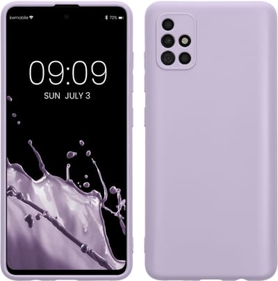 kwmobile telefoonhoesje geschikt voor Samsung Galaxy A51 - Hoesje voor smartphone - Precisie camera uitsnede - In lavendel