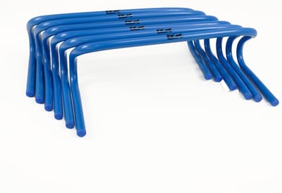 MDsport - Snelheidshordes - Horden - 15 cm - Set van 6 - Blauw