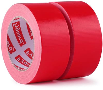 Reparatietape Rollen - Pantserband Ducttape - Universele Reparaties - 210 Micron Dik - 48mm x 28m - Rood
