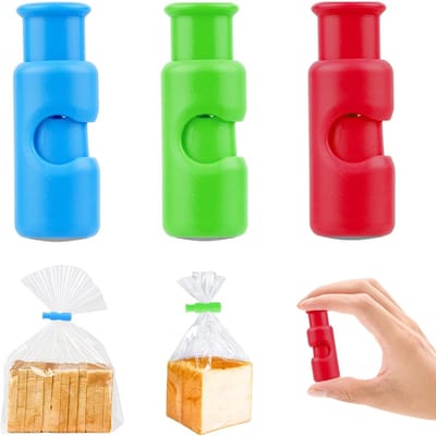 3 stuks zakclips, vrieszak, sluitclips voor zakken en zaksluitingen, levensmiddelclips, sluitklemmen voor zakklemmen, zaksluitclips voor zakclips, vrieszaksluiting