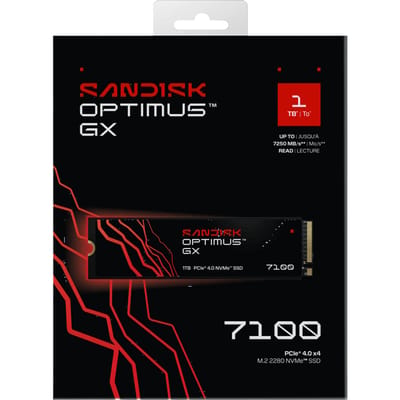 SANDISK Optimus GX 7100 SSD - 1TB - PCIe 4.0 - M.2 2280