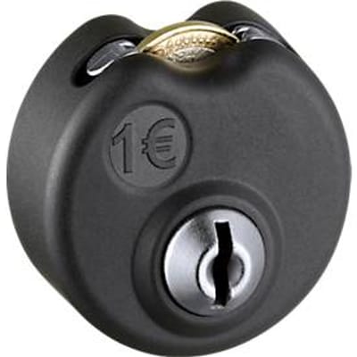 C+P WF-Lock statiegeldslot, voor 1 euromunt, zwart