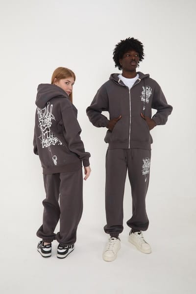 Trainingspak |Trainingspak Fleec - Dikke pak Met capuchon- Mannen Trainingspak Compleet Set jas + Broek XS