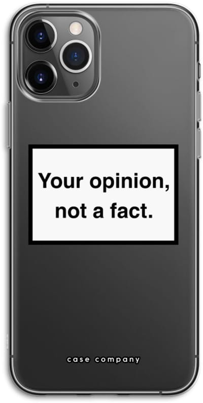 Case Company® - Hoesje geschikt voor iPhone 11 Pro hoesje - Your opinion - Soft Cover Telefoonhoesje - Bescherming aan alle Kanten en Schermrand