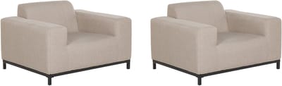 ROVIGO - Fauteuil - Zandbeige - Polyester