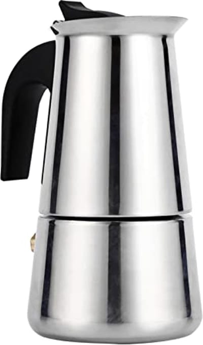 Draagbare Moka-Pot voor Italiaanse Espresso, 2-9 Kopjes, Roestvrijstalen Koffiezetapparaat voor Gas en Inductie