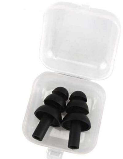 4 paar oordoppen herbruikbaar - Siliconen oordopjes - Gehoorbescherming - Herbruikbare earplugs - Geluid dempen - Zwemoordoppen - Slaapoordoppen - Ergonomisch - Gehoorbescherming - Zwart - Jonyx