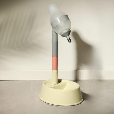 Huisdier Waterfontein Hondenbak Voeding Kattenbak Verticale Hondenketel Hoge Likbal Waterdispenser 26*21*49cm