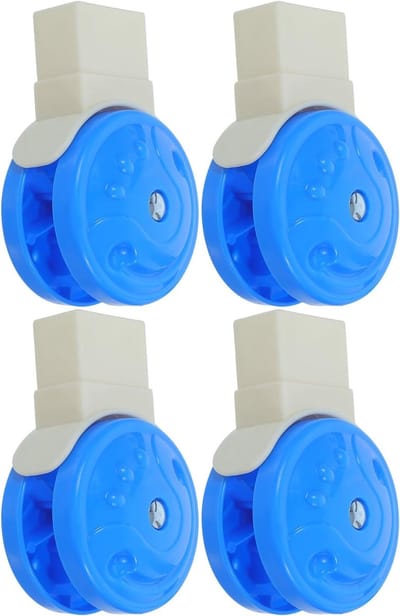 Babywagen Wielen - Reservewielen Loopstoel - Stabiele Mobiliteit - Zwenkfunctie Verbeterd - 4 Stuks - Meerkleurig