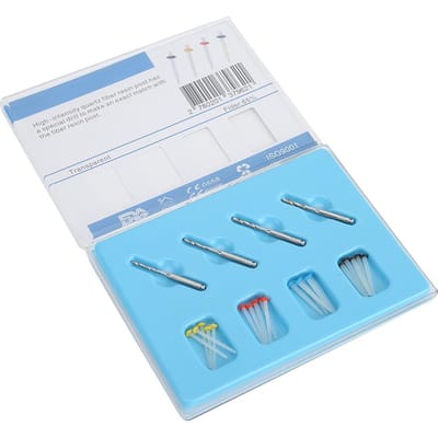 20 stuks Tandheelkundige Vezelstiften Hoge Sterkte Tanden Mondelinge Tandarts Benodigdheden Accessoire Schroef 1.2-1.8 Mix Kleur Threaded pile white