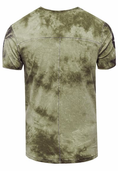T-shirt in kleur met logo-print in de stijl van Tie Dye Batik