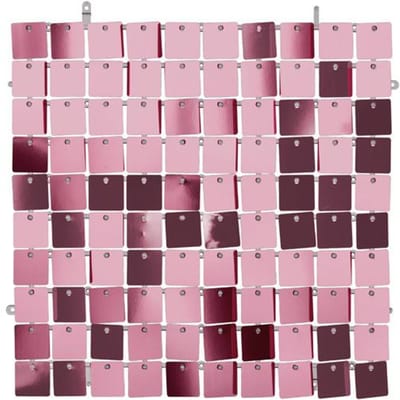 Licht Roze Paillettenpaneel Backdrop Vierkant (30x30 cm)