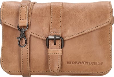 Hide & Stitches Porto Crossbody Schoudertas - Taupe