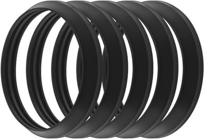 Dailygoods- Compressie Seal - 5 Stuks - Rubber Afdichtingsring - Waterdicht - Afvalsluitring - Voor 1 1/2" Pijpen - Hoogte 6.5mm - Afdichtring