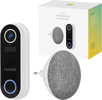 Smart Deurbel met 140° Camera en Intercom | HD 1080p Video | Bewegingsdetectie en Nachtzicht | 2,4GHz WiFi | MicroSD en Cloud Opslag | IP65 Waterdicht
