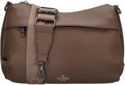 Charm London Pentonville Schoudertas - Crossbodytas - Verstelbare/Afneembare Schouderband - Praktisch - Vakken - Mokka
