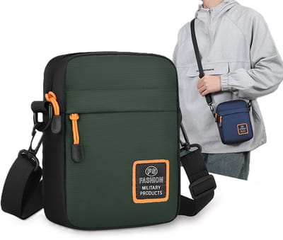Crossbody Schoudertas Heren I Portemonnee I Heuptas I Sling Bag I Reis Tas I Telefoontasje I Waterafstotend I Groen