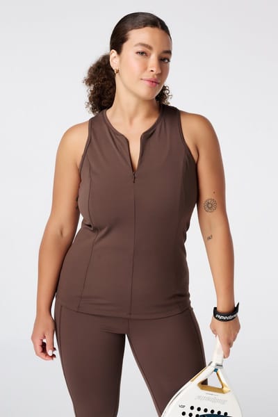 MS Mode Sportswear Sport singlet met ritssluiting