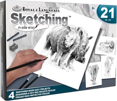 AVS-SME214 Sketching Made Easy Activity Set - 4 Projects ZOO ANIMAL B
