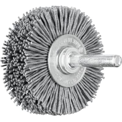 PFERD TOOLS POS ronde borstel ongetordeerd RBU Ø 50 x 15 mm schacht-Ø 6 mm SiC-filamentdraad-Ø 0,90 korrel 180 POS RBU 5015/6 SiC 180 0,90 43701016 10