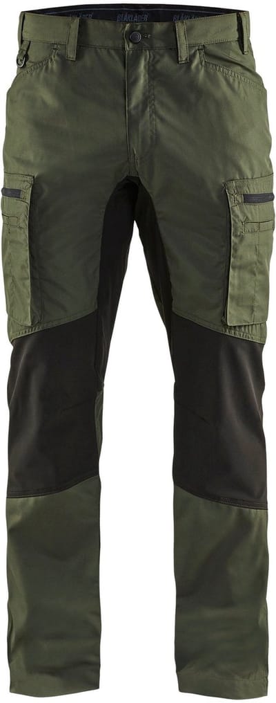 Blaklader Garden werkbroek 1454-1835 - Army Groen/Zwart - C48