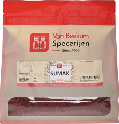 Van Beekum Specerijen - Sumak - 1 KG (hersluitbare stazak)