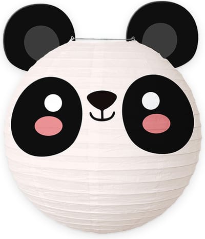 Sint Maarten Lampion Kind Treklampion Sint Maarten Dierenhoofdjes Jungle Feest Verjaardag Versiering Panda - 1 Stuk