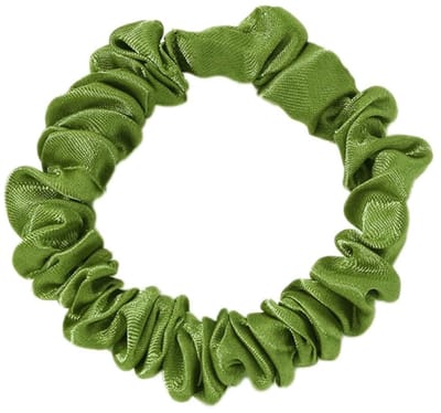 Dailygoods- Haarelastiekjes 10 Stuks - Effen Satijnen Scrunchies - Zachte Haarringen - Elastische Paardenstaarthouders - 1,5 cm Breedte - 6 cm Lengte - Scrunchie