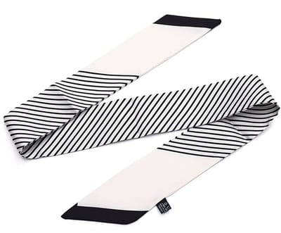 Langwerpig Mode-Accessoire met Tijdloos Grafisch Patroon en Schuine Uiteinden (86x5cm) - Stijl 12