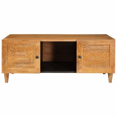 vidaXL - Salontafel - Lichtbruin - 100 - x - 54 - x - 40 - cm - Massief - Mango - Hout
