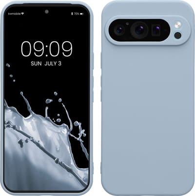 kwmobile telefoonhoesje geschikt voor Google Pixel 9 Pro XL - Hoesje voor smartphone - Precisie camera uitsnede - In mat lichtblauw