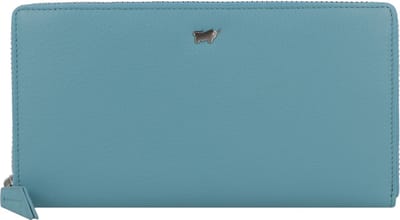 Braun Büffel Leren Portemonnee Joy Zip Wallet 18CS Turquoise
