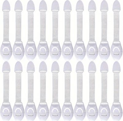 20 Stuks - Babybeveiliging - Kinderveiligheidskastsloten - Witte Babybeveiliging voor Lades en Deuren - Kunststof Bescherming - Multifunctionele Mini Sloten - Veiligheidsslot voor Kinderen en Baby's