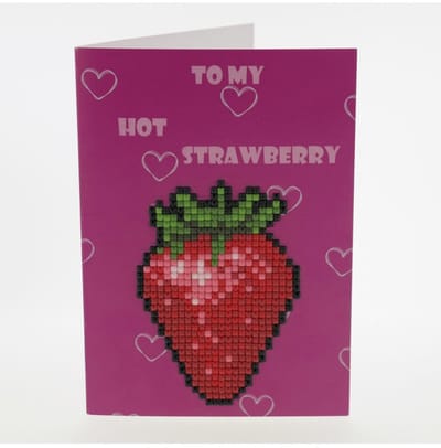 Diamond painting-wenskaart-To my hot strawberry