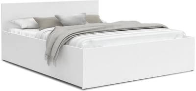 2 persoonsbed - lits-jumeaux 180x200 cm - Grenenhout & meubelpanelen - wit