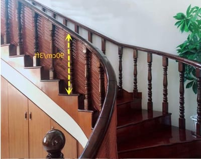 Veiligheidsnet - Balustrade net - Kind en dier - Hoge taaiheid - 0.9x1m - Koffie