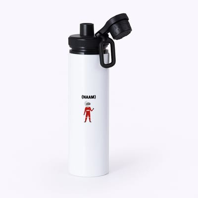 Hacebo® - Formule 1 met eigen naam waterfles met draaidop zwart - Auto rijden - Auto liefhebbers - Autosport - water fles - 850ML