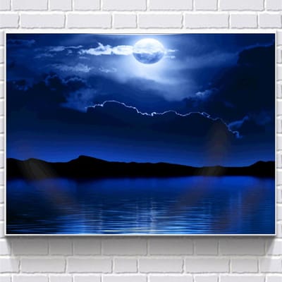 5D DIY volledige cirkel diamant zee sterrenbeeld diamant borduurwerk kruissteek 20X30CM blue