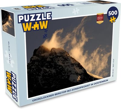 Puzzel Großglockner bergtop bij zonsopkomst in Oostenrijk - Legpuzzel - Puzzel 500 stukjes