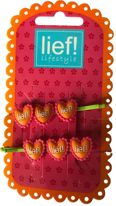 Haarschuifjes / Haarclipjes 3 Hartjes Roze/Oranje - Lief Lifestyle‎‎‎‎